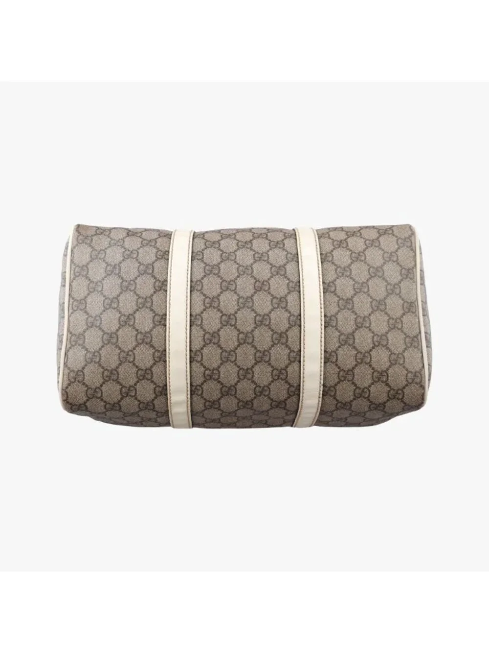 Gucci GG Plus Joy Supreme Beige White Leather Handbag
